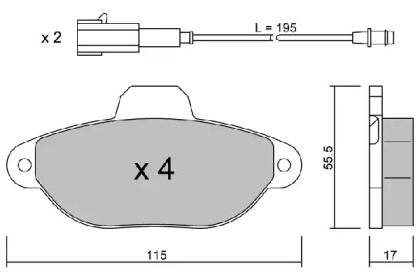 Комплект тормозных колодок AISIN BPFI-1039